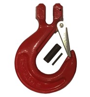 G80 Clevis sling hook with latch 10mm chain - WLL 3.2T